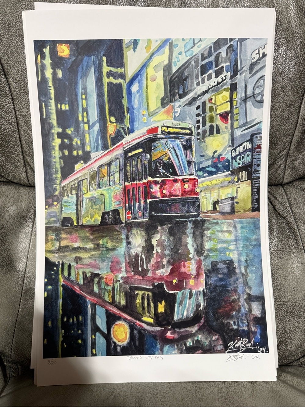 “Toronto City Rain” art prints
